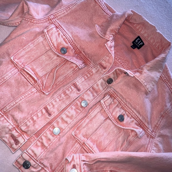 GAP Pink Denim Jacket - Picture 2 of 2
